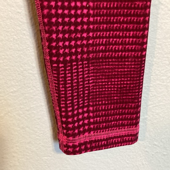 ivivva by Lululemon Girls Size 12 Rhythmic Tights Full Length Leggings Plaid - Picture 4 of 14